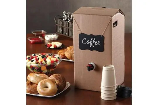 Sabert 7153 3 Gallon Kraft Beverage Container LBP
