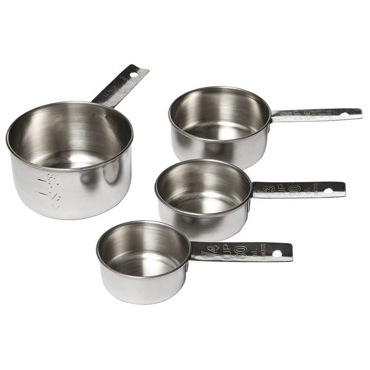 Tablecraft 724 4PC Stainless Steel Measuring Cup Set