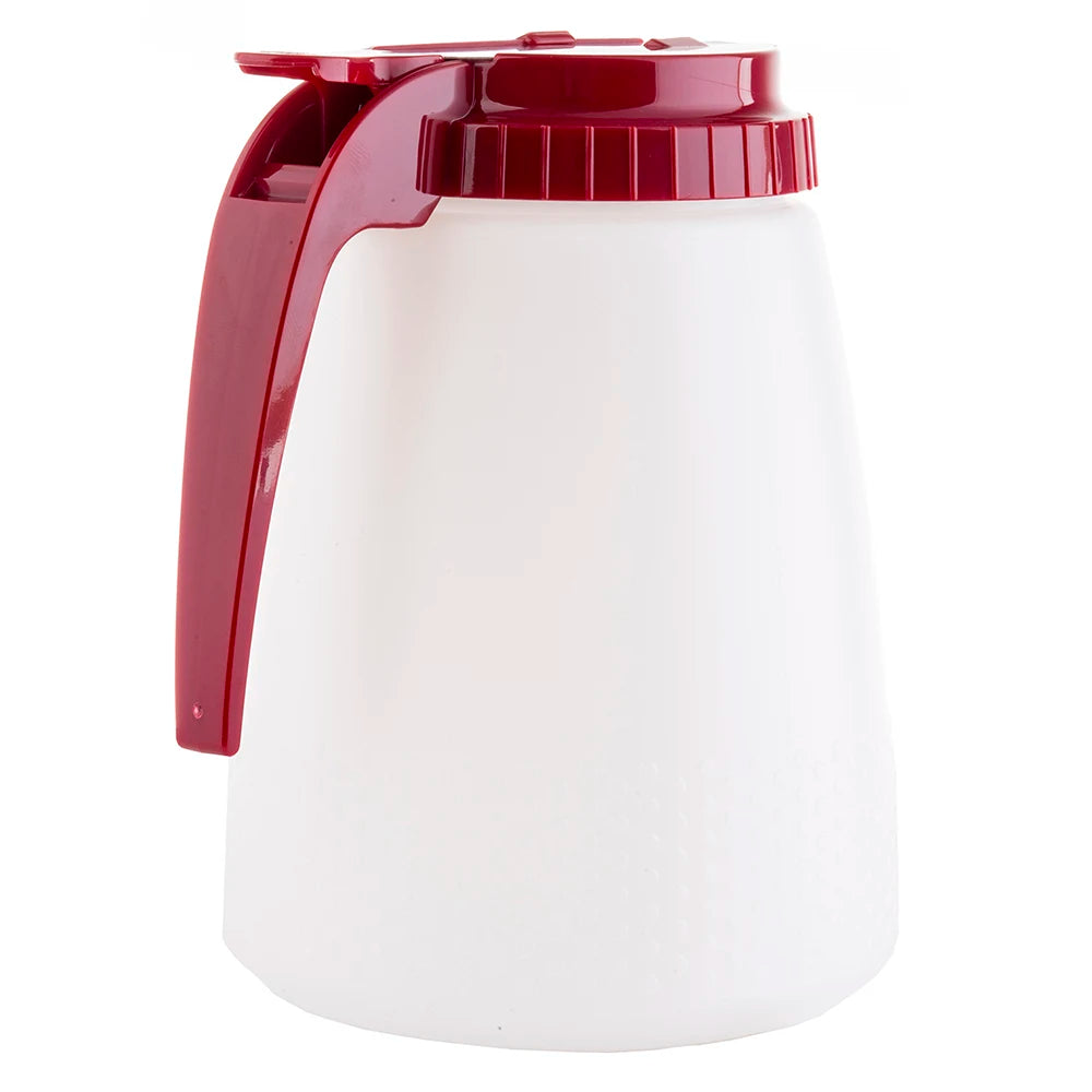 Tablecraft 748R 48 Oz Red Top Poly Dispenser