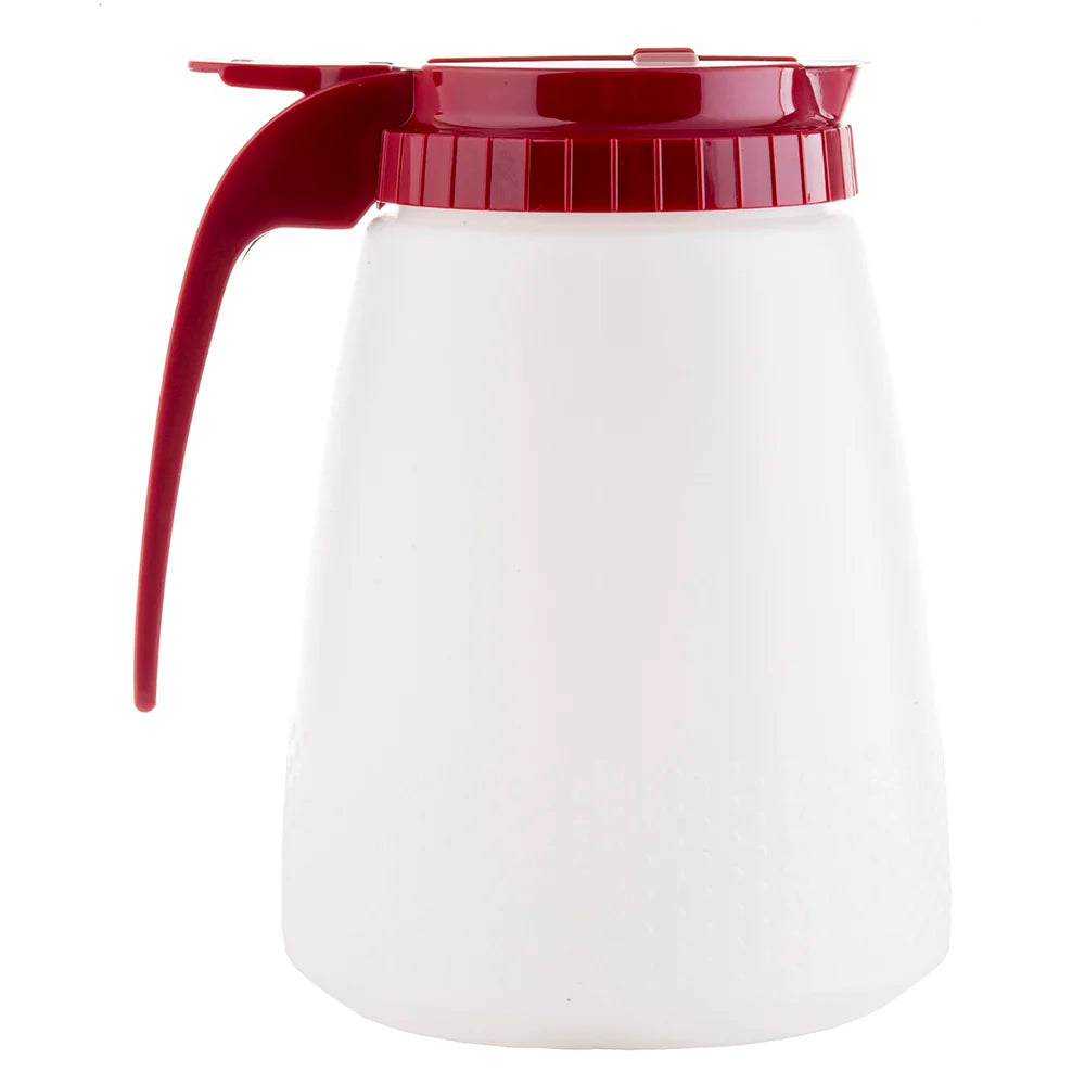 Tablecraft 748R 48 Oz Red Top Poly Dispenser