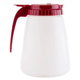 Tablecraft 748R 48 Oz Red Top Poly Dispenser