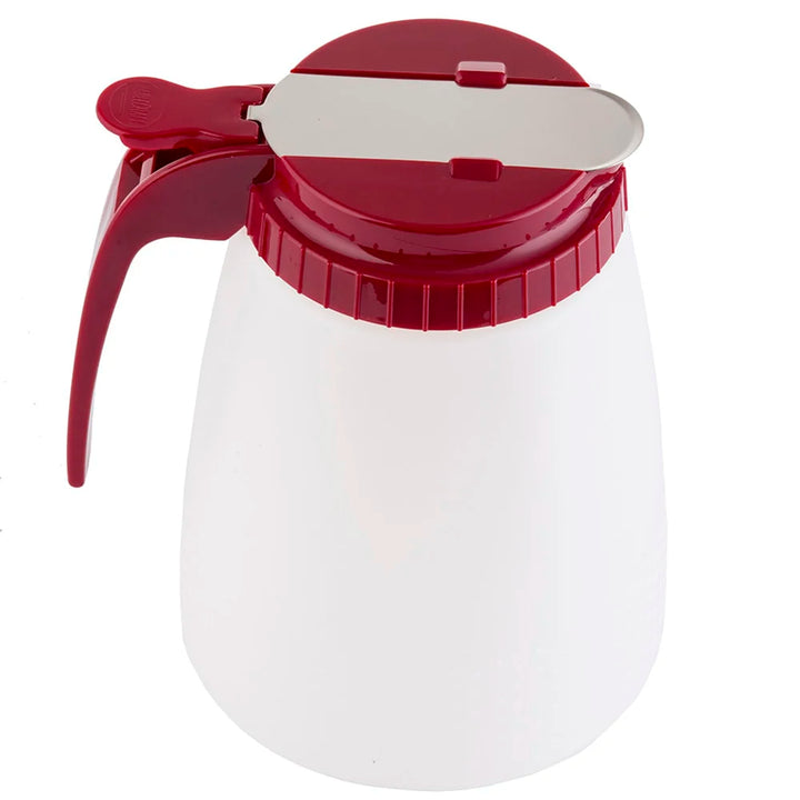 Tablecraft 748R 48 Oz Red Top Poly Dispenser