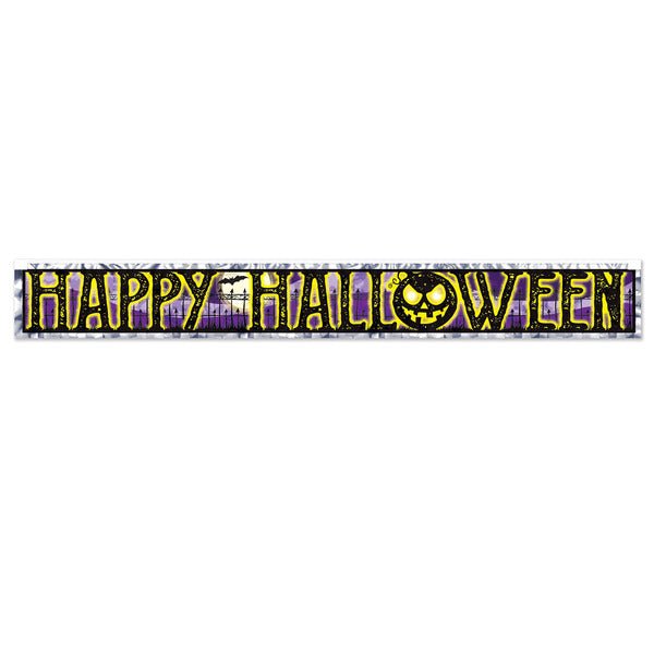 Beistle 7.5" x 5' Happy Halloween Banner Beistle