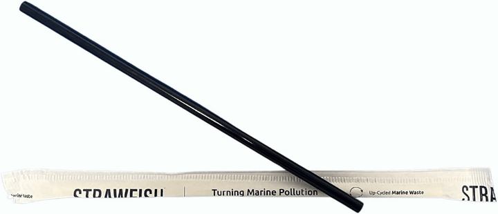 7.75" Black Wrapped Bio - Plastic StrawShopAtDean