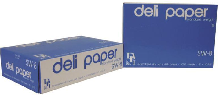 Durable Packaging Junior Deli Dry Waxed Paper - 8" X 10-3/4" (SW-8) Durable Packaging