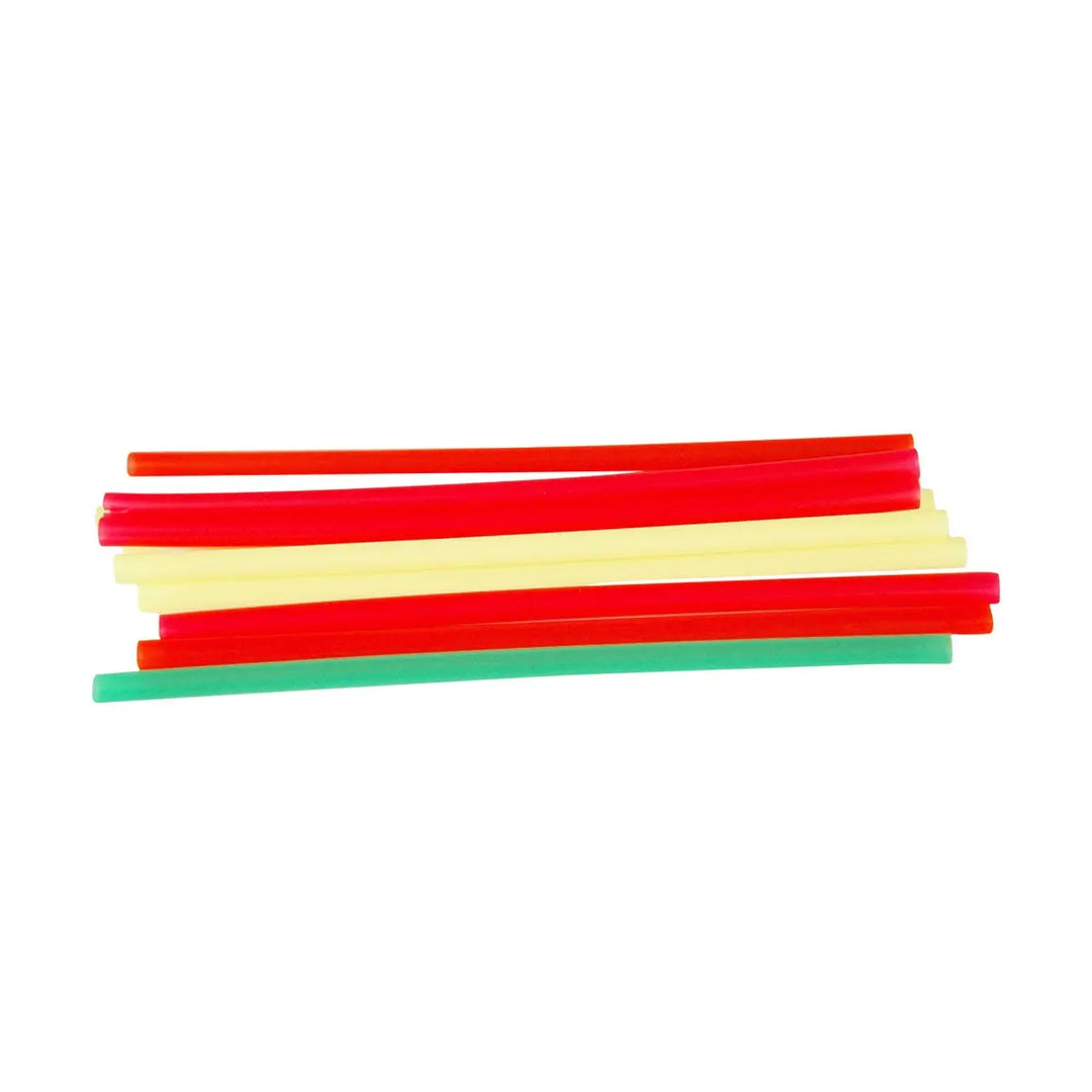 Bar Pak Assorted Neon Pink, Green, Yellow, Orange Fat Straws 8