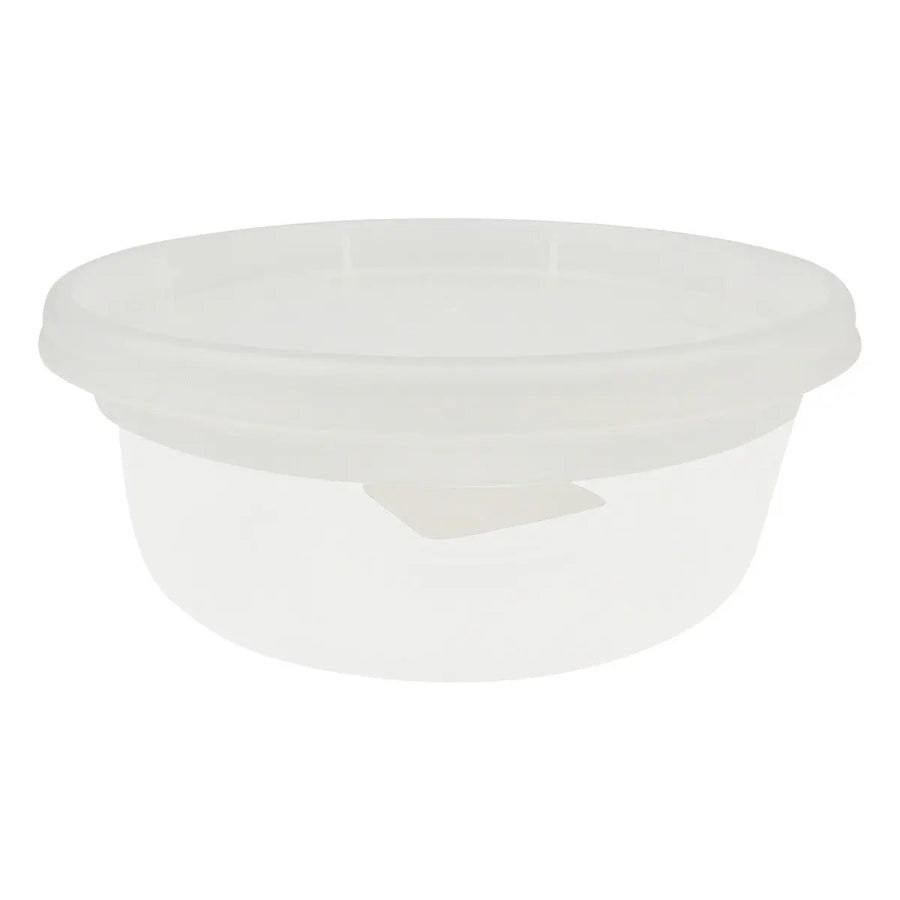 Choice 32 oz. Microwavable Clear Round Deli Container and Lid Combo Pack -  250/Case