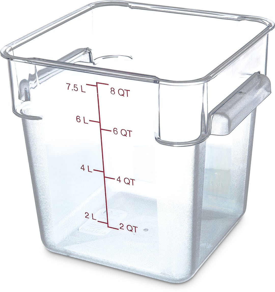8 Qt Clear Square Food Storage Container (1195307)
