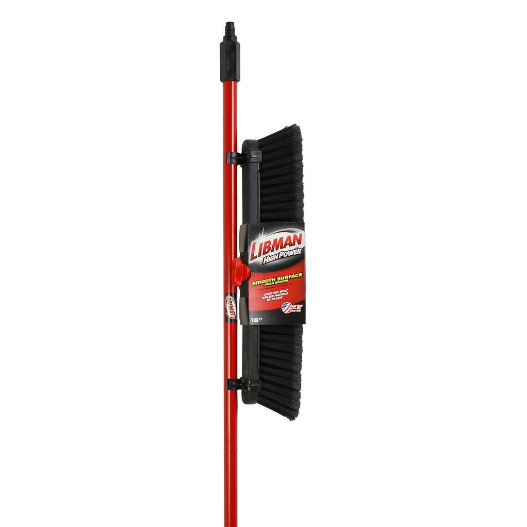 Libman 800 Smooth Surface Heavy Duty Push Broom 18"