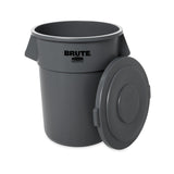 Rubbermaid Round Gray Lid for 32 Gal Brute