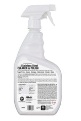 Nilodor 32SSC 32 oz Super Stainless Steel Cleaner & Polish Spray Quart