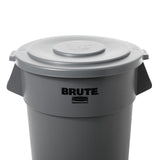 Rubbermaid Round Gray Lid for 32 Gal Brute