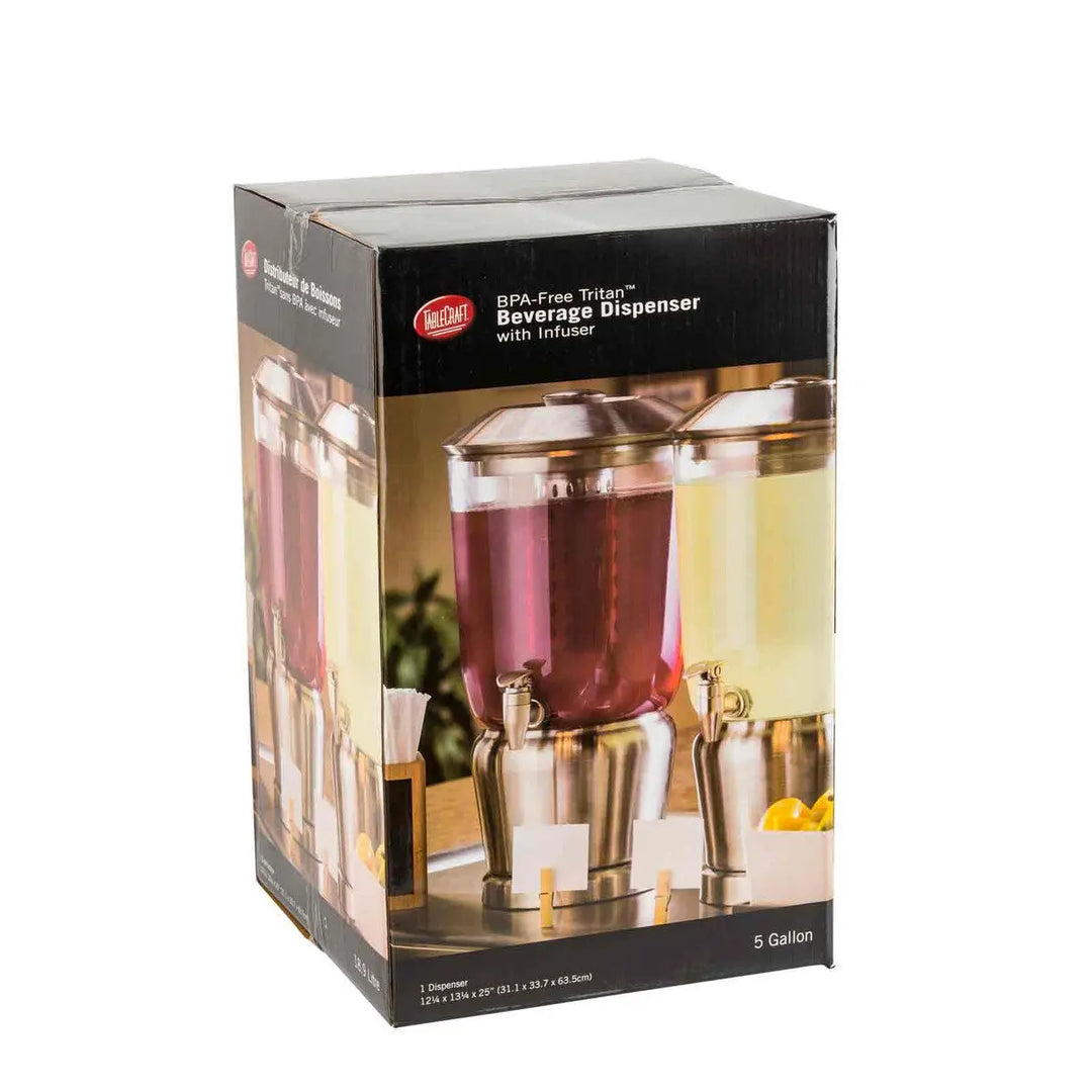 Tablecraft 85 5 Gallon Beverage Dispenser Stainless Steel Tablecraft