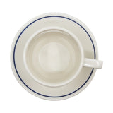 Dudson Duraline Stoke on Trent White with Blue Line 4.5" Saucer with 2" Well
