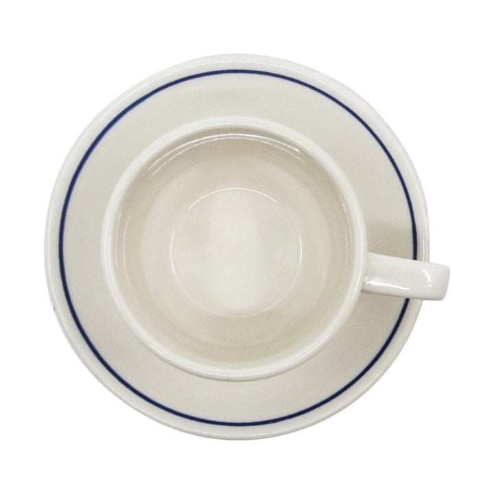 Dudson Duraline Stoke on Trent White with Blue Line Saucer 4.5" Dudson