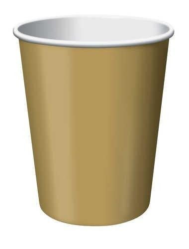 9 Oz Gold Paper Cups