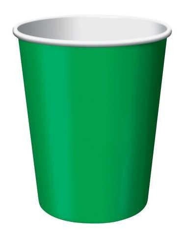 9 Oz Emerald Green Paper Cups