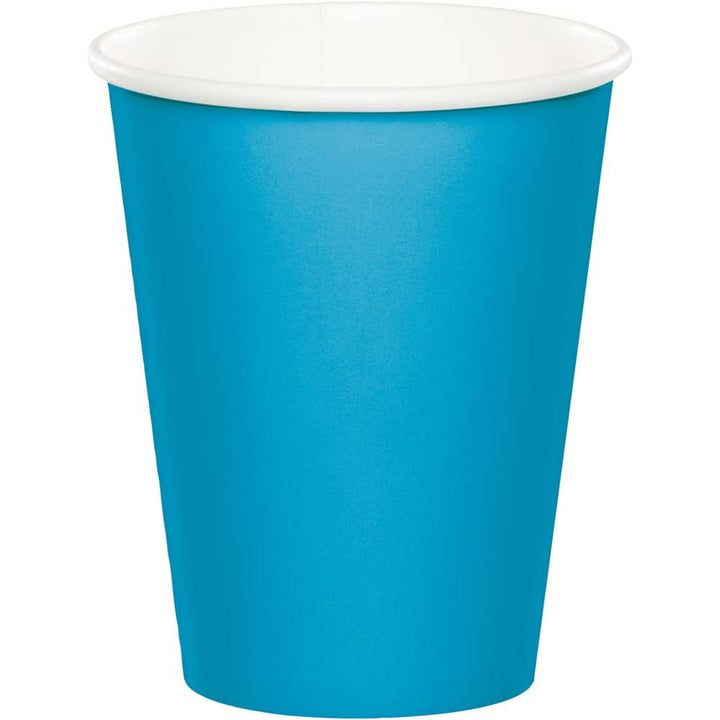 Creative Converting 9 oz Turquoise Disposable Paper Cups Creative Converting