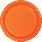 Creative Converting 9" Round Sunkissed Orange Paper Plates