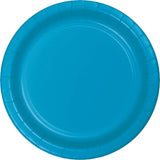 Creative Converting 9" Round Turquoise Paper Plates