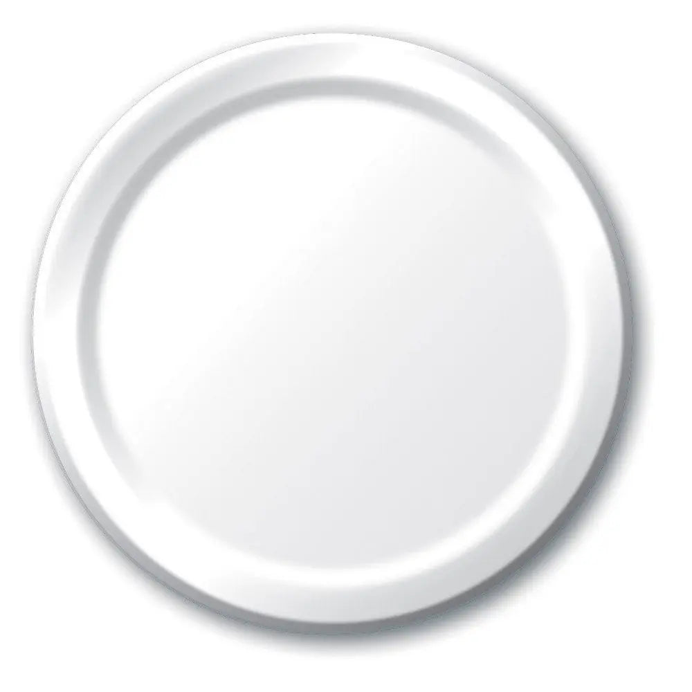 Creative Converting 9" Round White Paper Plates Creative Converting