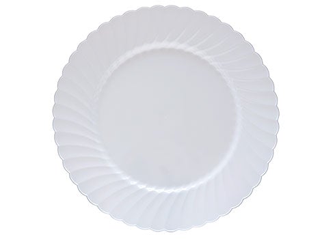 9" White Scalloped Edge Plate ShopAtDean