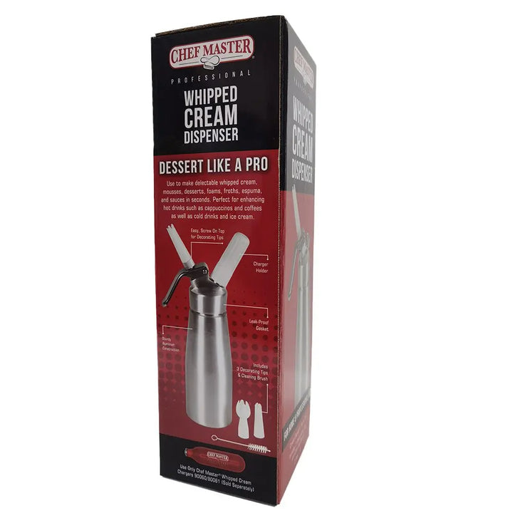 Chef Master 90077 2 Pints Deluxe Whipped Cream Dispenser Chef-Master