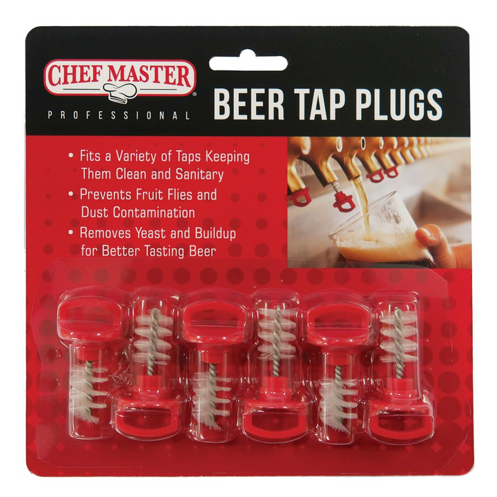 Chef Master 90216 Beer Tap Plugs 6 Pack