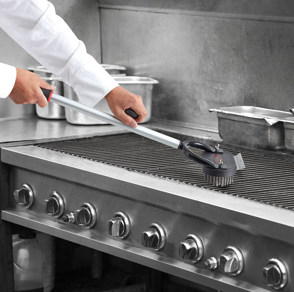 Chef Master 90242 Horseshoe Broiler Brush 27" Handle Chef-Master