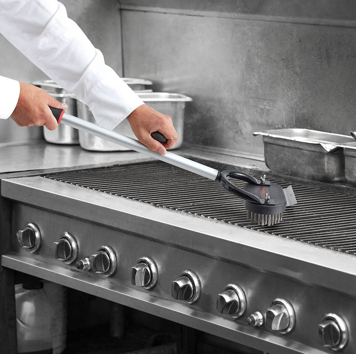 Chef Master 90242 Horseshoe Broiler Brush 27" Handle Chef-Master