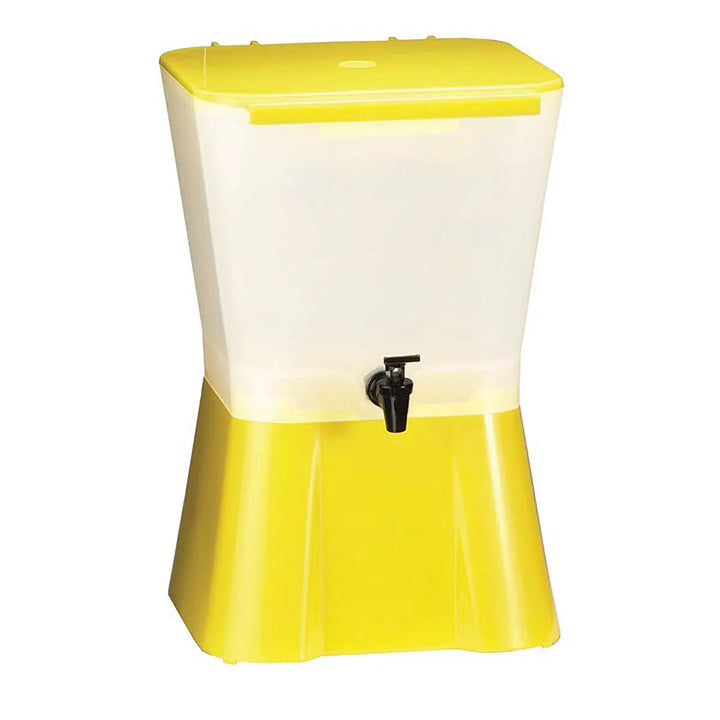 Tablecraft 955 3 Gallon Beverage Dispenser Yellow  White Tablecraft