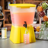 Tablecraft 955 3 Gallon Beverage Dispenser Yellow  White
