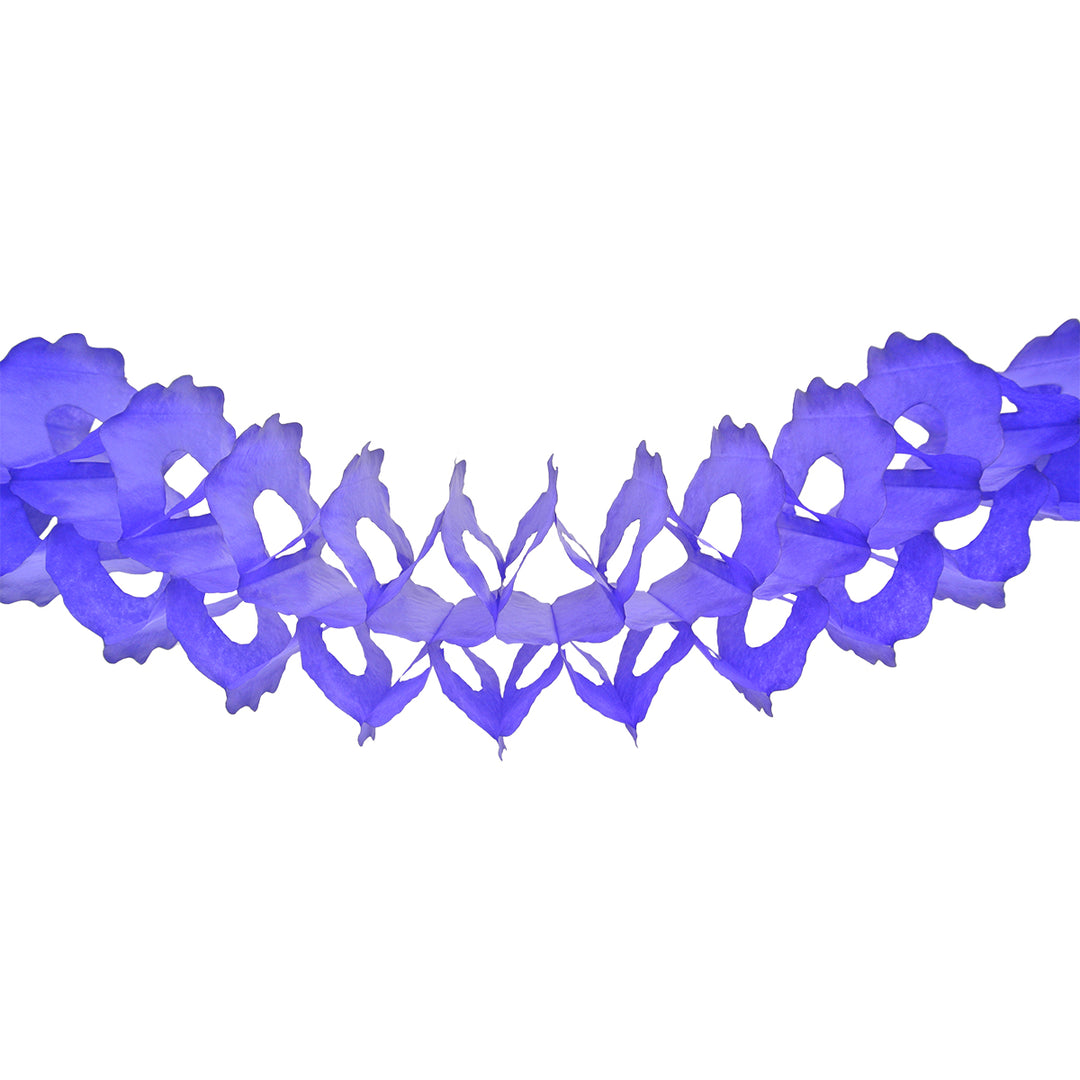 12' Purple Tissue Garland