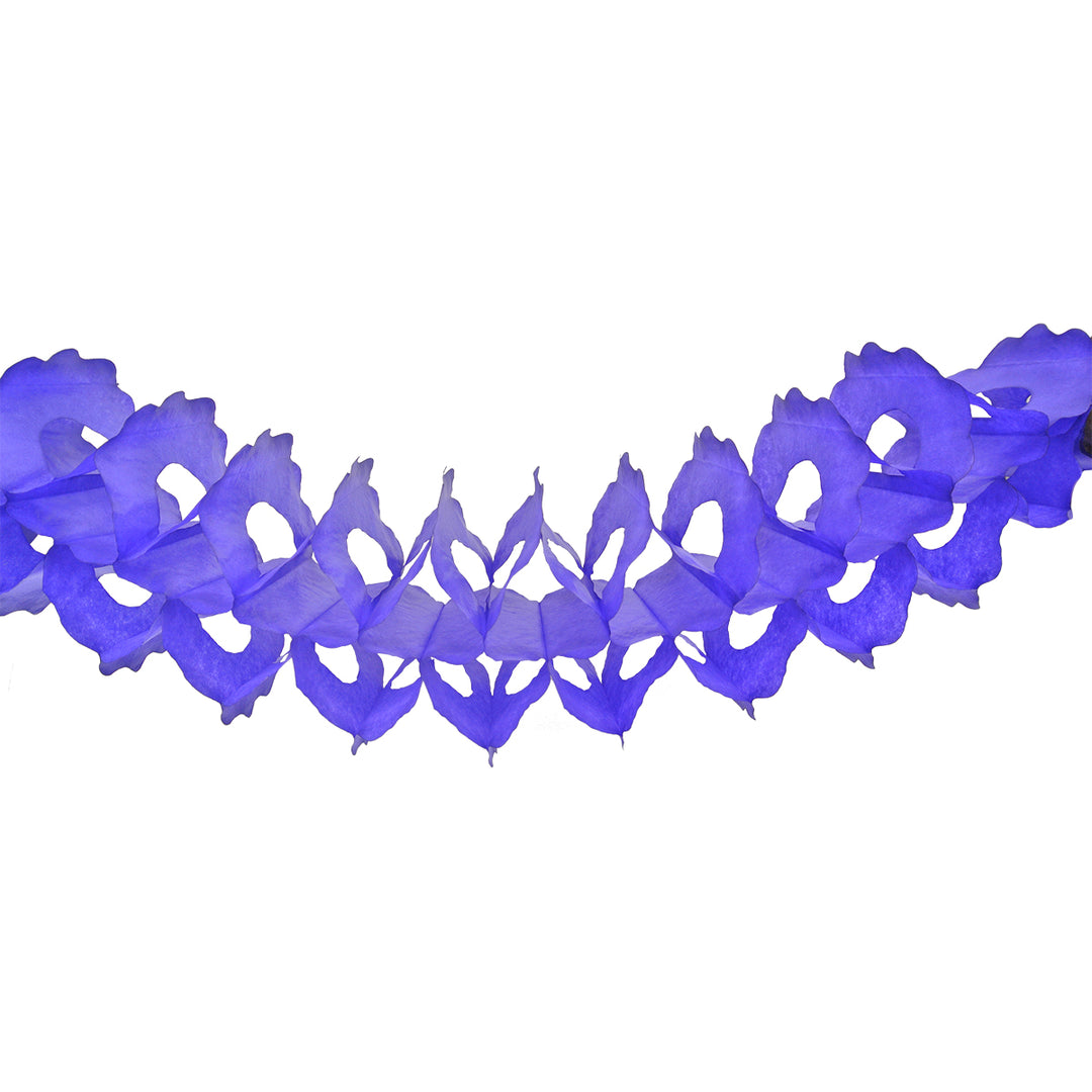 12' Purple Tissue Garland