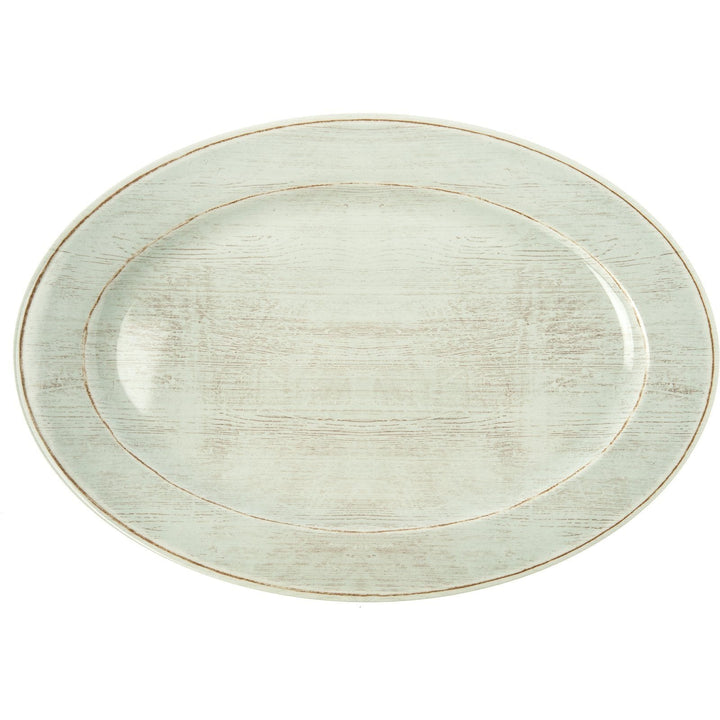 Carlisle Grove 6402106 Buff Melamine Oval Platter 20" x 14"