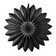 27" Black Tissue Paper Fan
