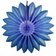 27" Royal Blue Tissue Paper Fan