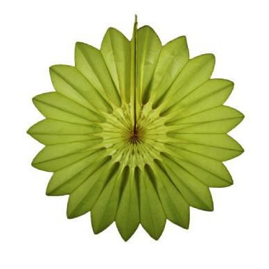27" Sage Green Tissue Paper Fan