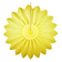 27" Light Yellow Tissue Paper Fan