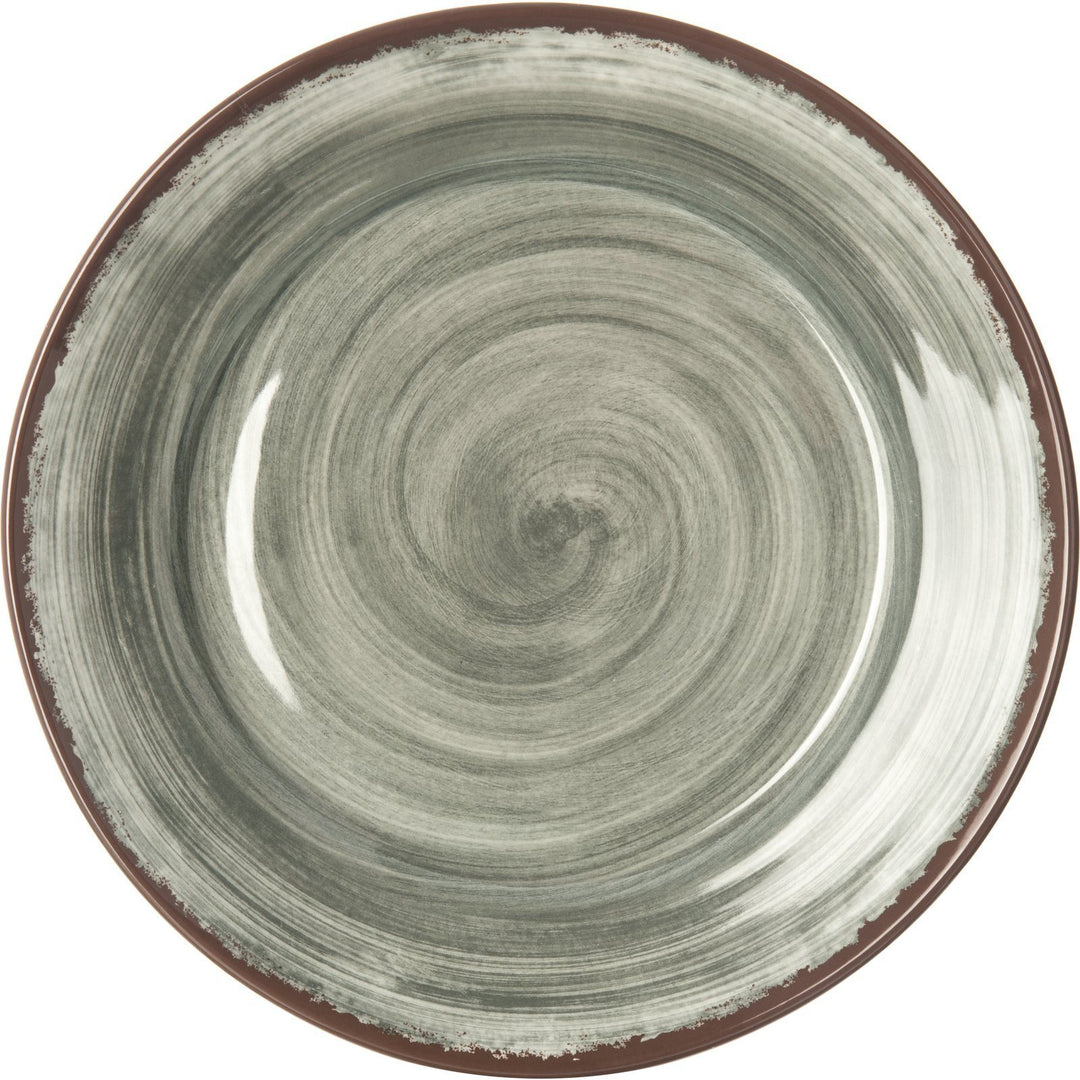 Carlisle Mingle 5400618 Smoke Melamine Round Charger 12.5"