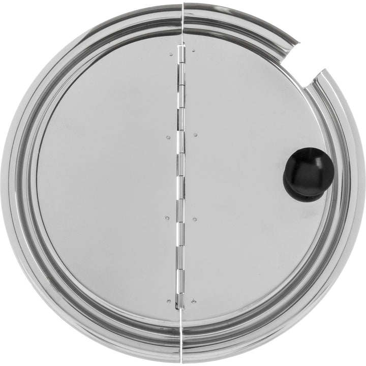Carlisle 607707H 9.5" Stainless Steel Hinged Cover for 7 qt 7707 Bain Marie Carlisle