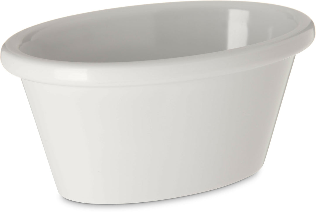 Carlisle S31242 3 oz Oval Bone Ramekin Carlisle