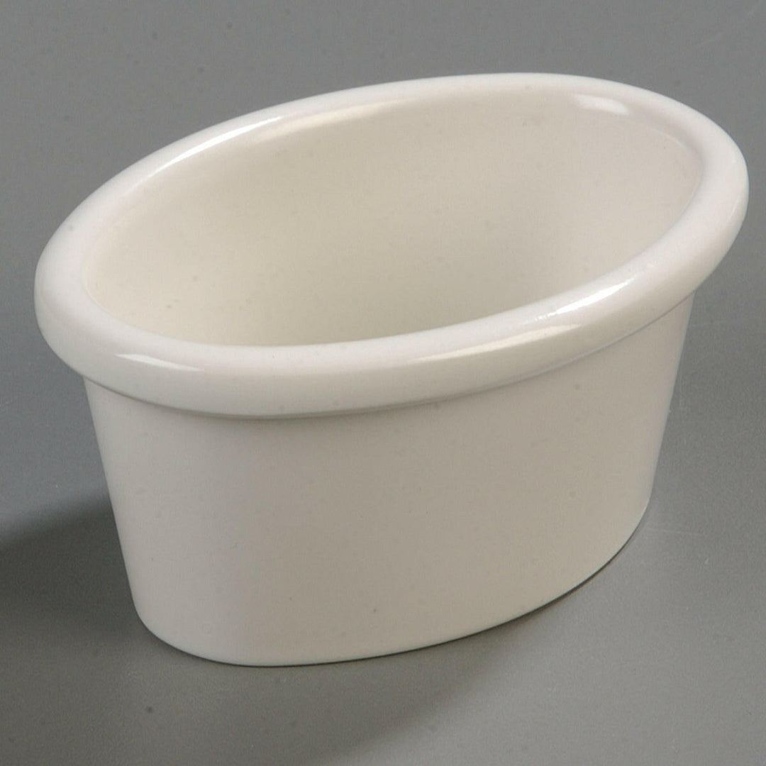 Carlisle S31242 3 oz Oval Bone Ramekin Carlisle