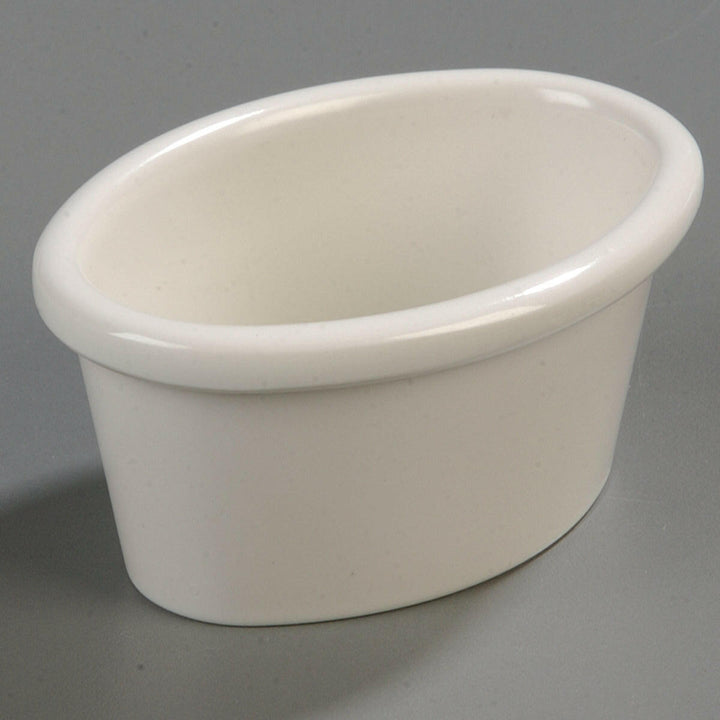 Carlisle S31242 3 oz Oval Bone Ramekin Carlisle