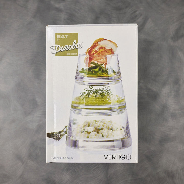 Durobor 797/80 Vertigo 3 Piece Pyramid Glass Bowl Stacking Set Durobor