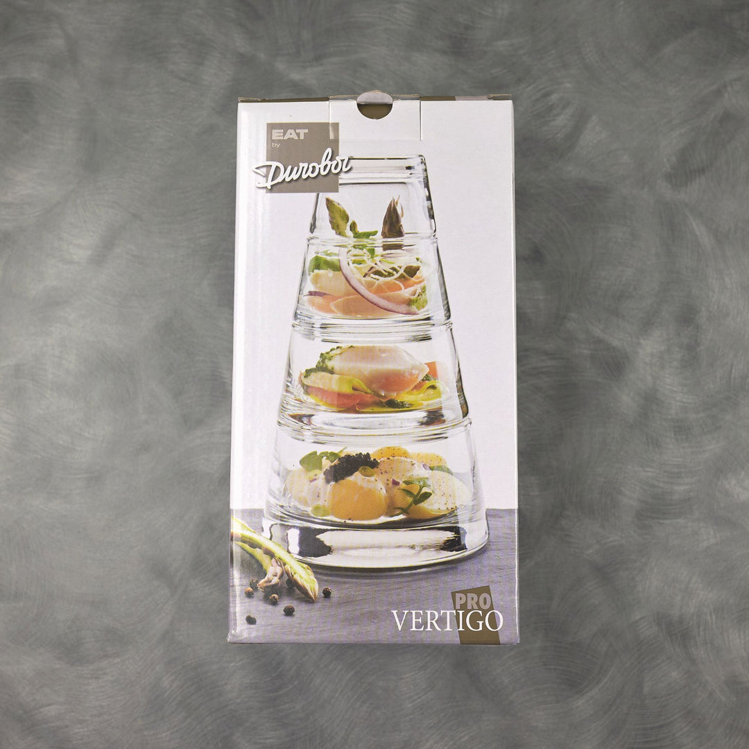 Durobor 797/82 Pro Vertigo 4 Piece Pyramid Glass Bowl Stacking Set
