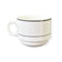 Dudson 2QBP002T White 8 oz Stacking Teacup with Gray Line