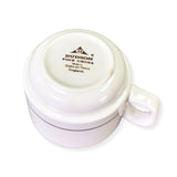 Dudson 2QBP002T White 8 oz Stacking Teacup with Gray Line