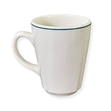 Dudson 3QRK092S White 9.5 oz Mug with Green Line