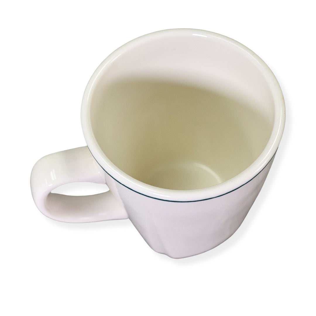 Dudson 3QRK092S White 9.5 oz Mug with Green Line
